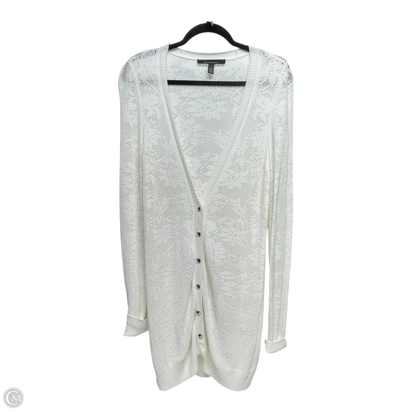 Cardigan By White House Black Market In White, Size: L
