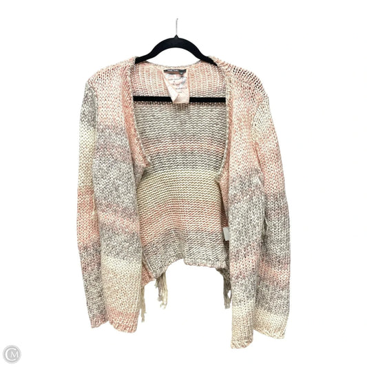 Cardigan By MARC AUREL In Pink & White, Size: S