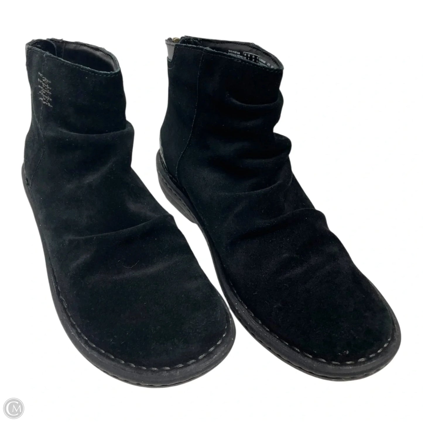 Boots Ankle Flats By Clarks In Black, Size: 8