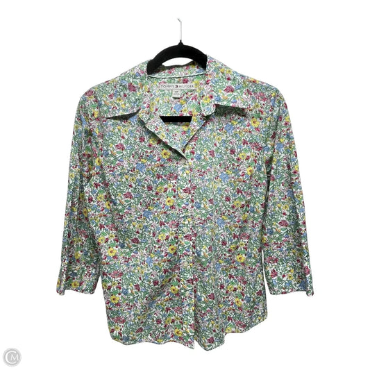 Top Long Sleeve By Tommy Hilfiger In Floral Print, Size: Sp