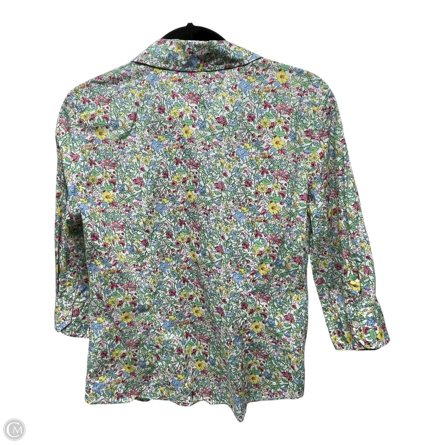Top Long Sleeve By Tommy Hilfiger In Floral Print, Size: Sp