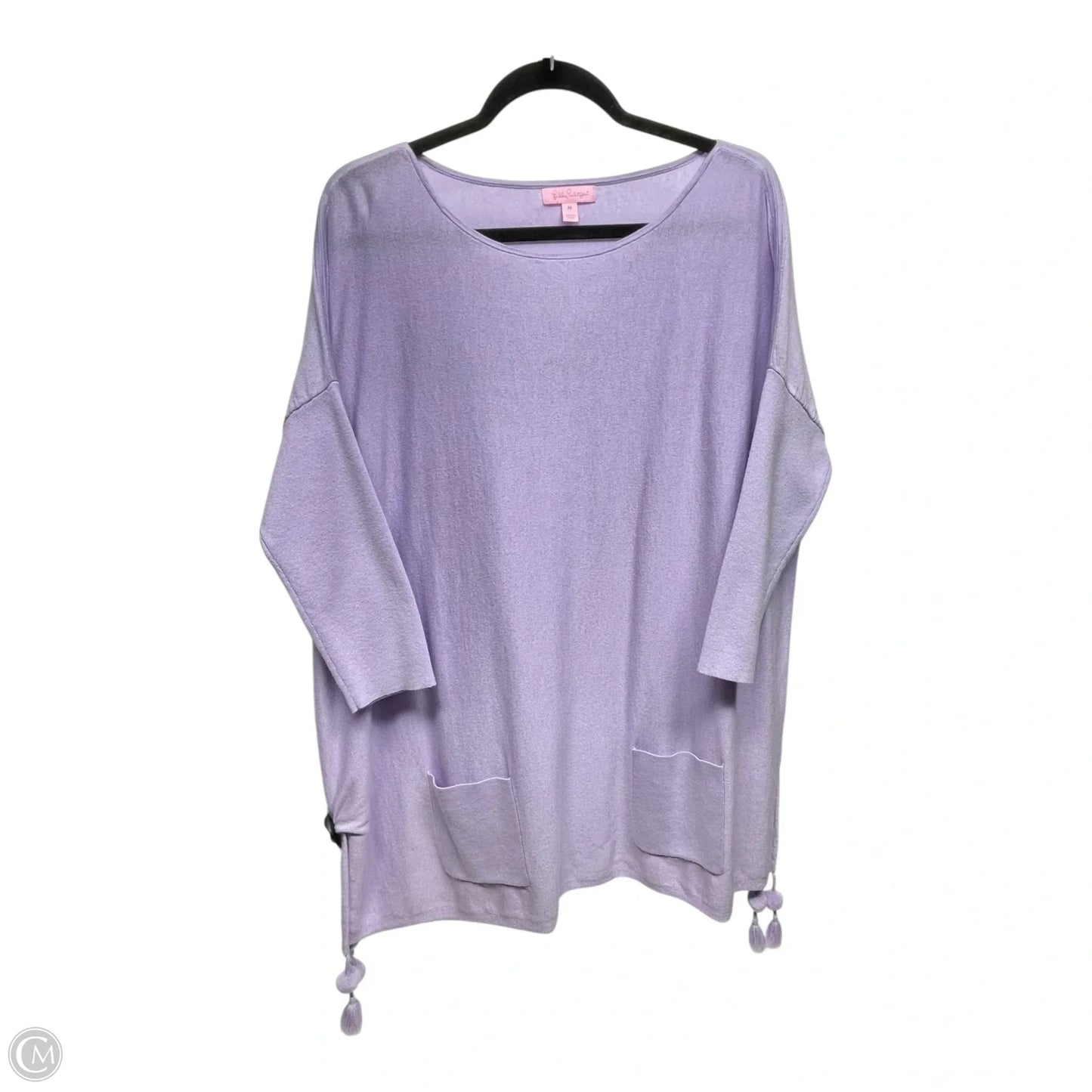 Top 3/4 Sleeve Designer By Lilly Pulitzer In Purple, Size: M
