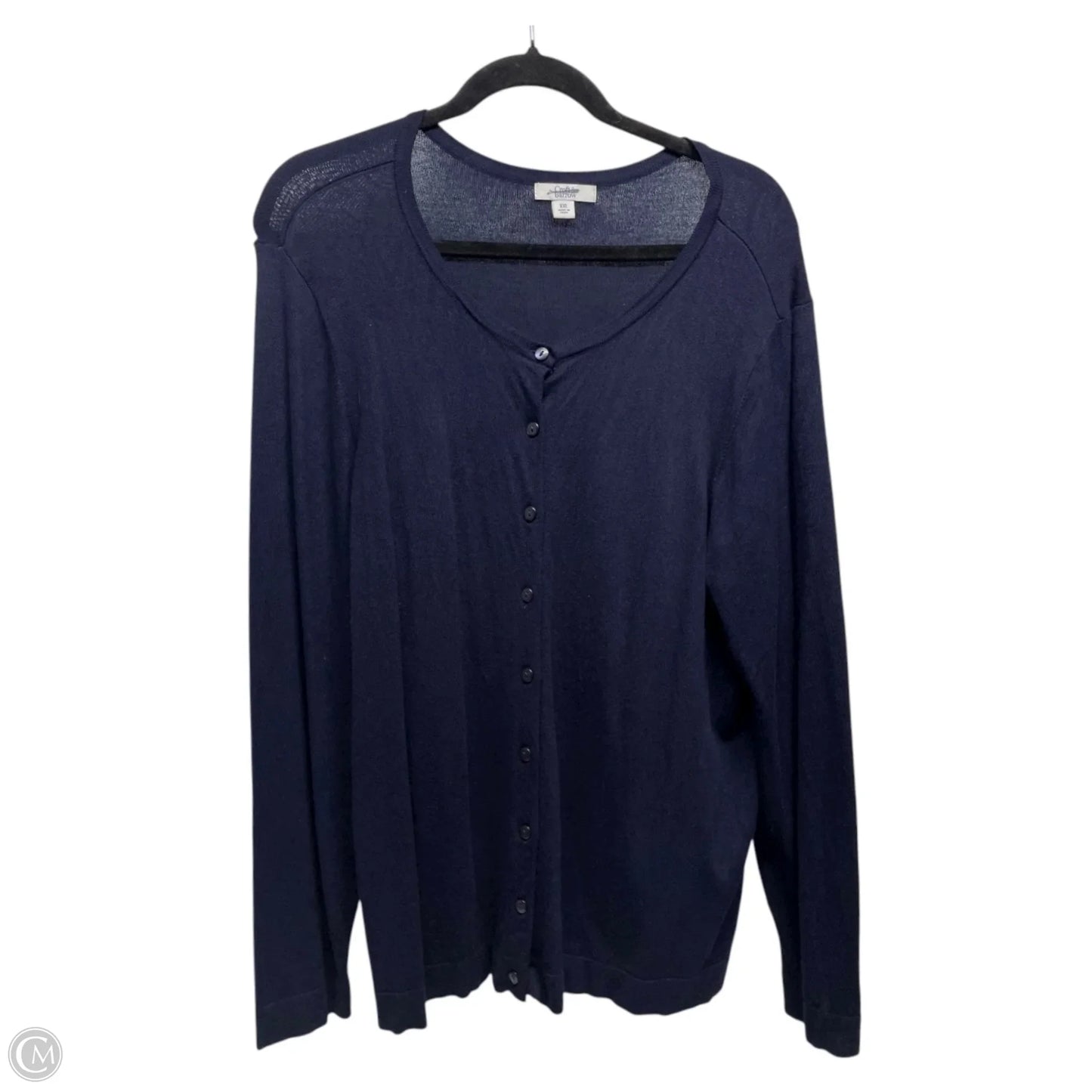Cardigan By Croft And Barrow In Navy, Size: Xxl
