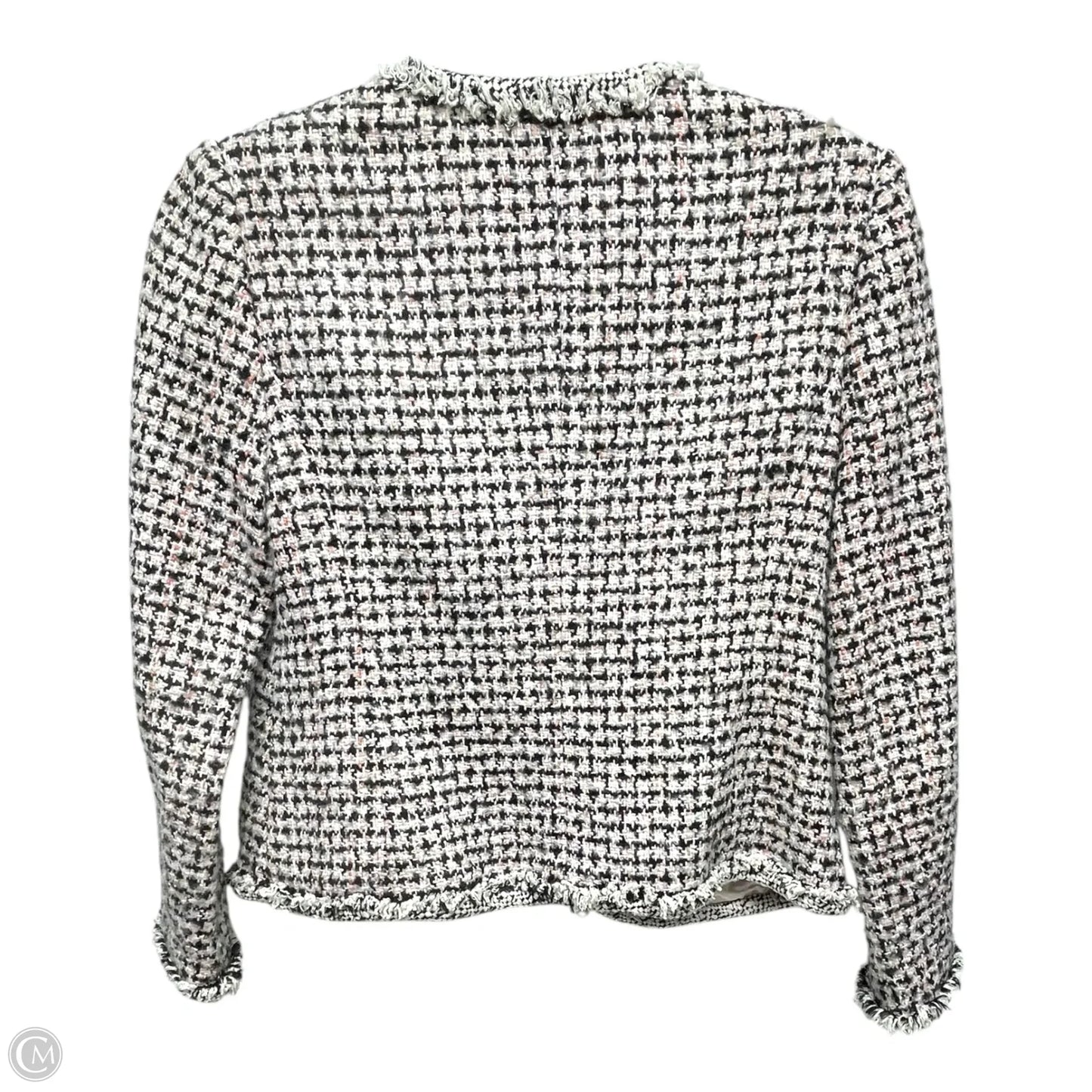 Blazer By Rebecca Taylor In Black & Pink, Size: S