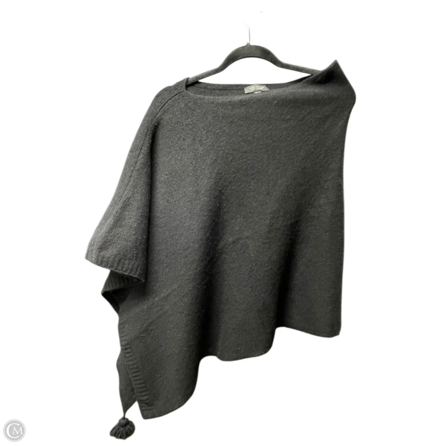Poncho By Ann Taylor In Black, Size: Osfm