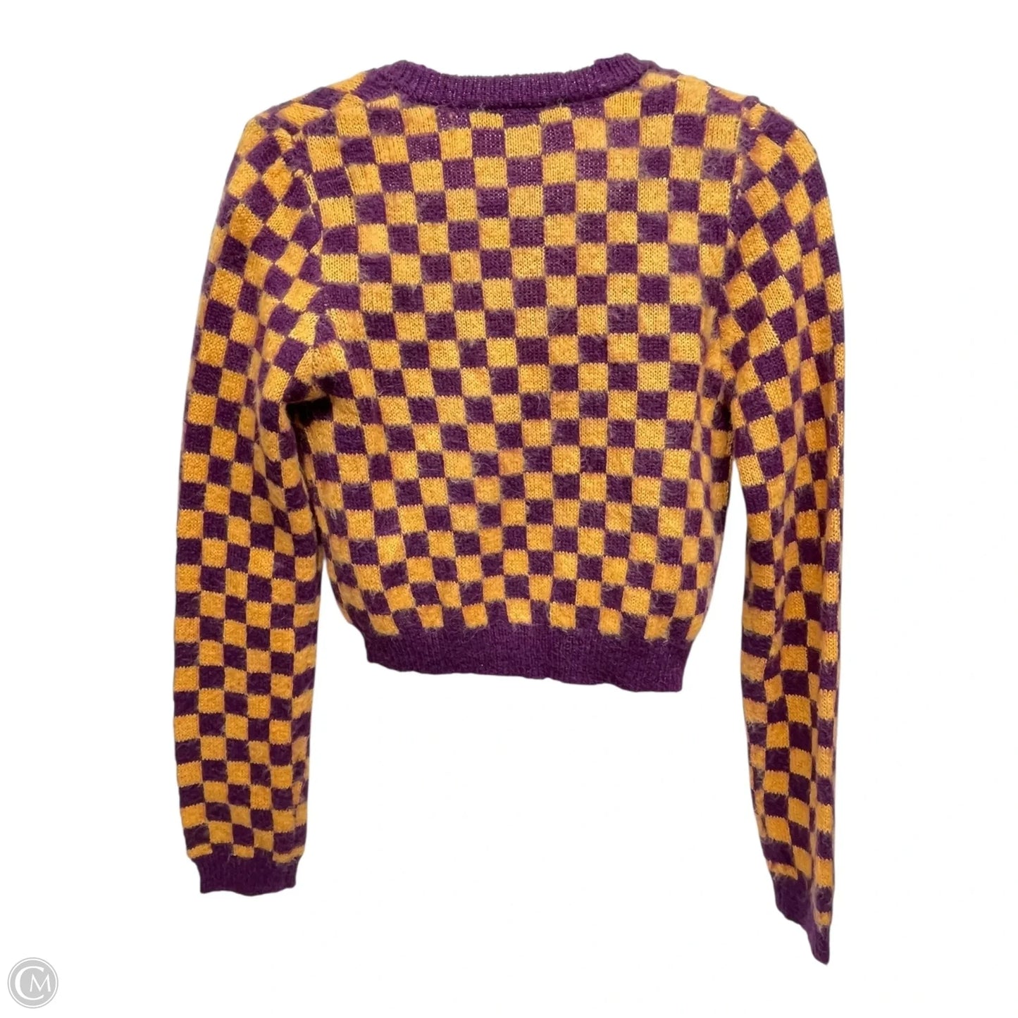 Cardigan By Zara In Orange & Purple, Size: S
