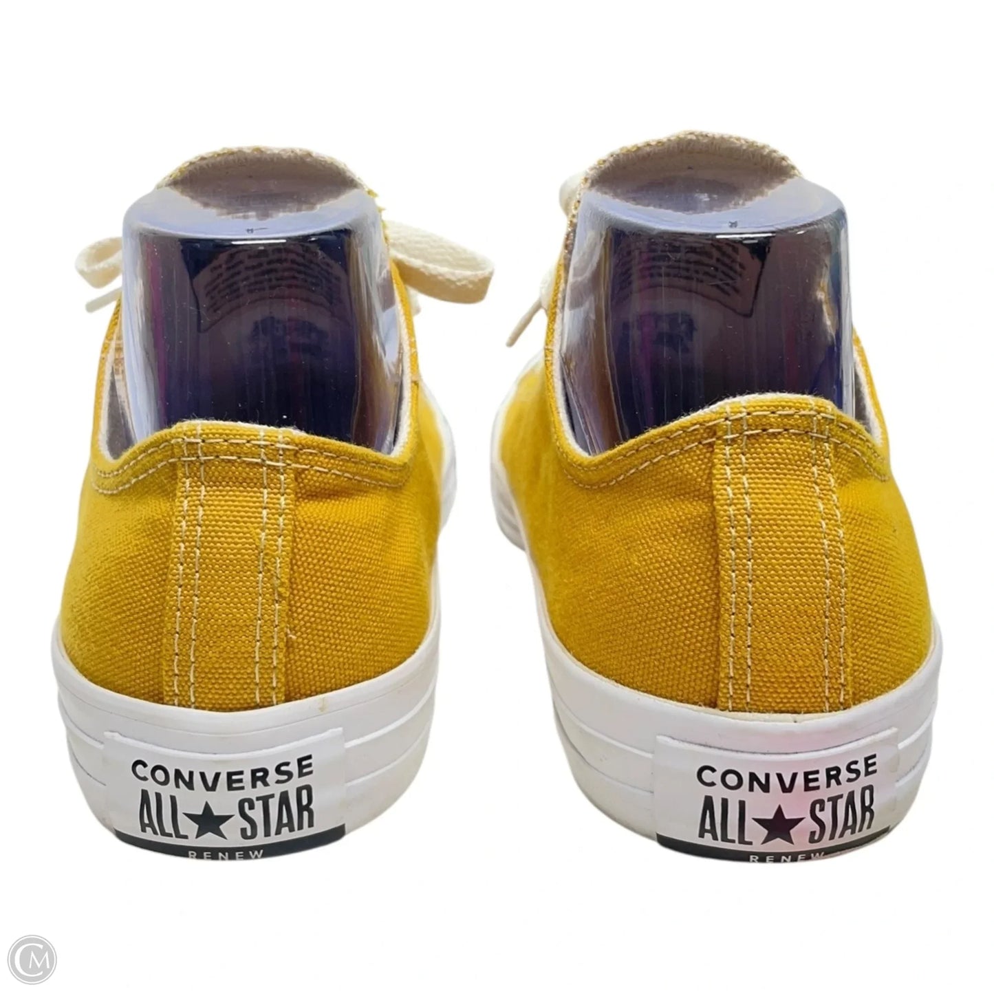 Shoes Sneakers By Converse In White & Yellow, Size: 8