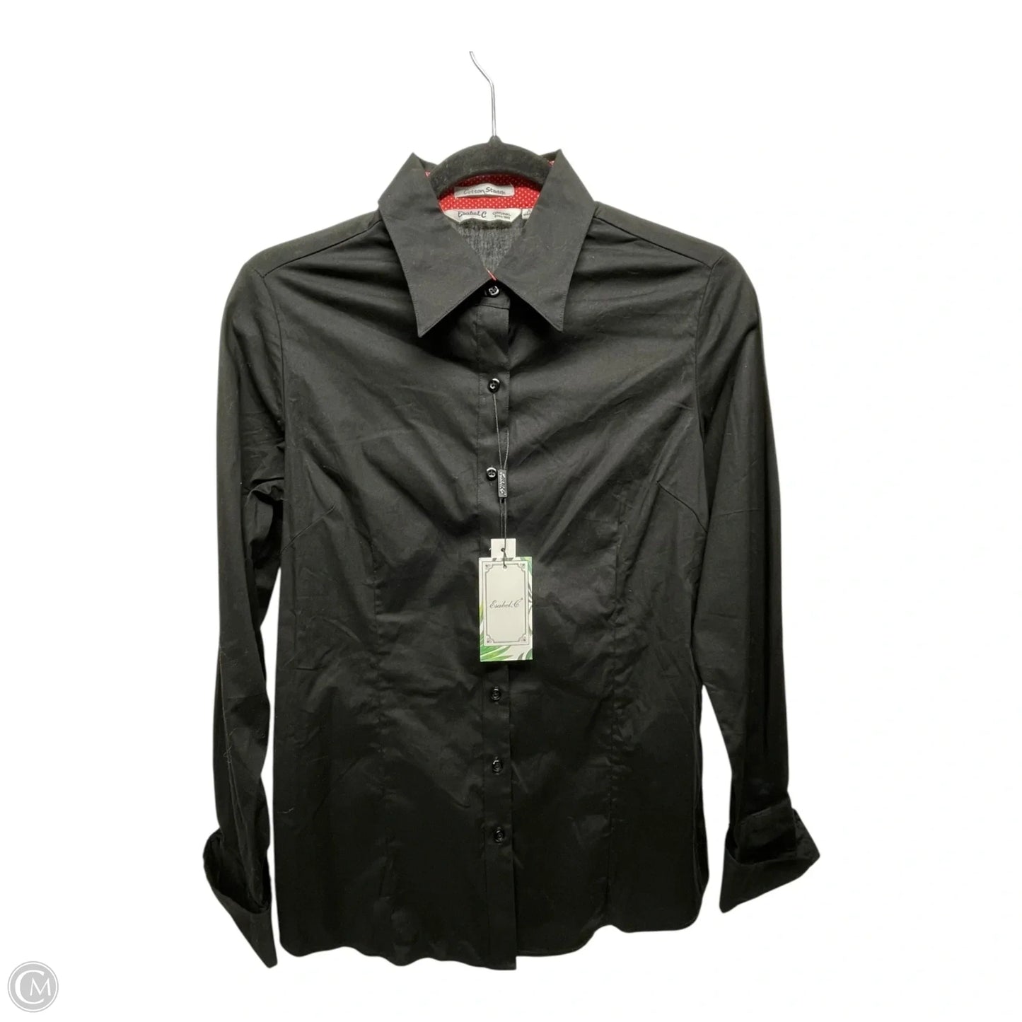 Top Long Sleeve By esabel.c In Black, Size: S