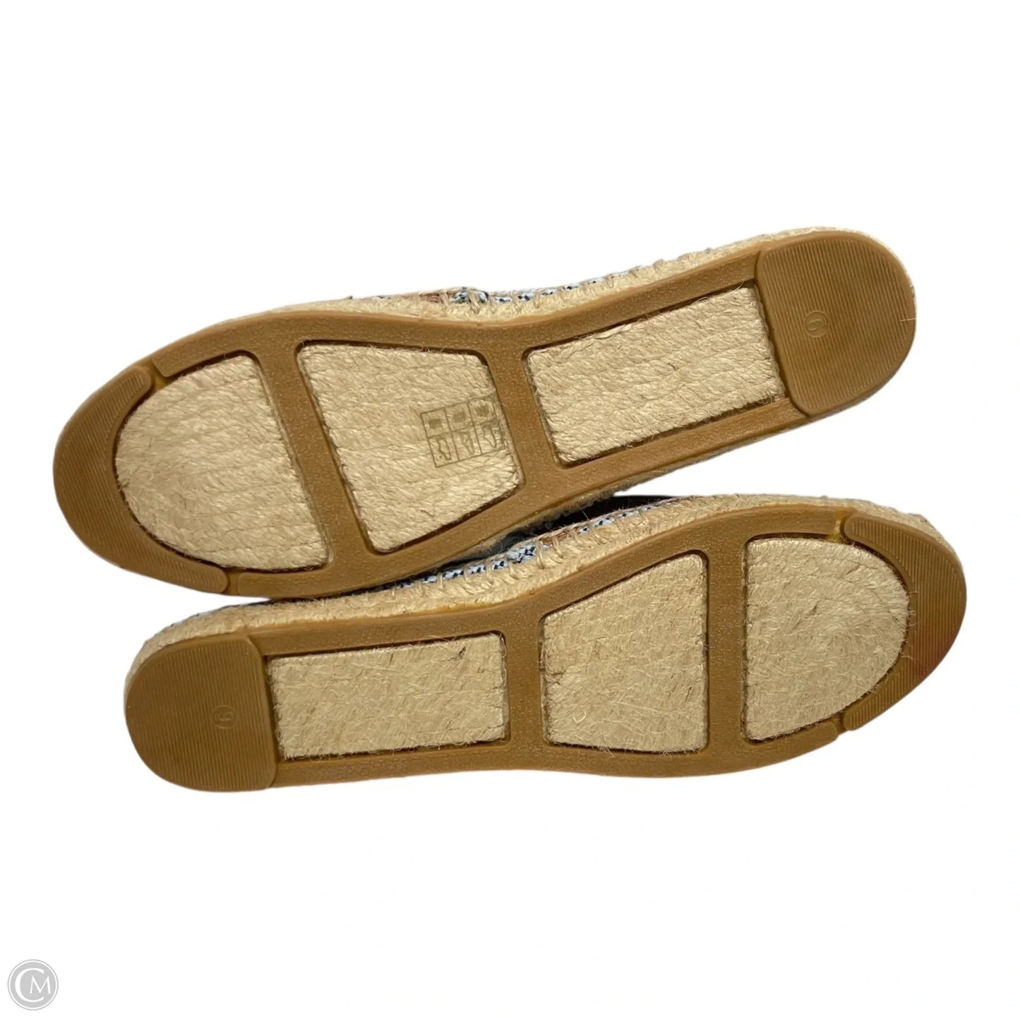 Shoes Designer By Tory Burch In Blue & Tan, Size: 9