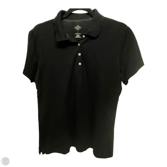 Top Short Sleeve By St Johns Bay In Black, Size: L
