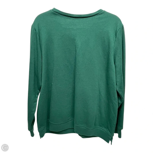Sweatshirt Crewneck By Gap In Green & Pink, Size: Xl
