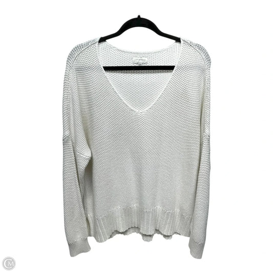 Sweater By Lucky Brand In White, Size: L