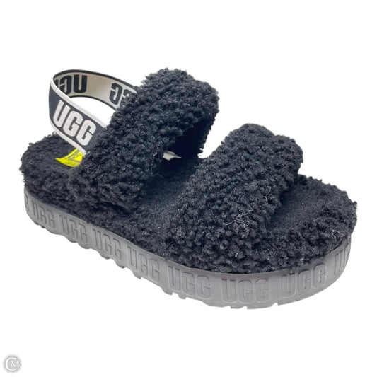 Sandals Designer By Ugg In Black & White, Size: 8