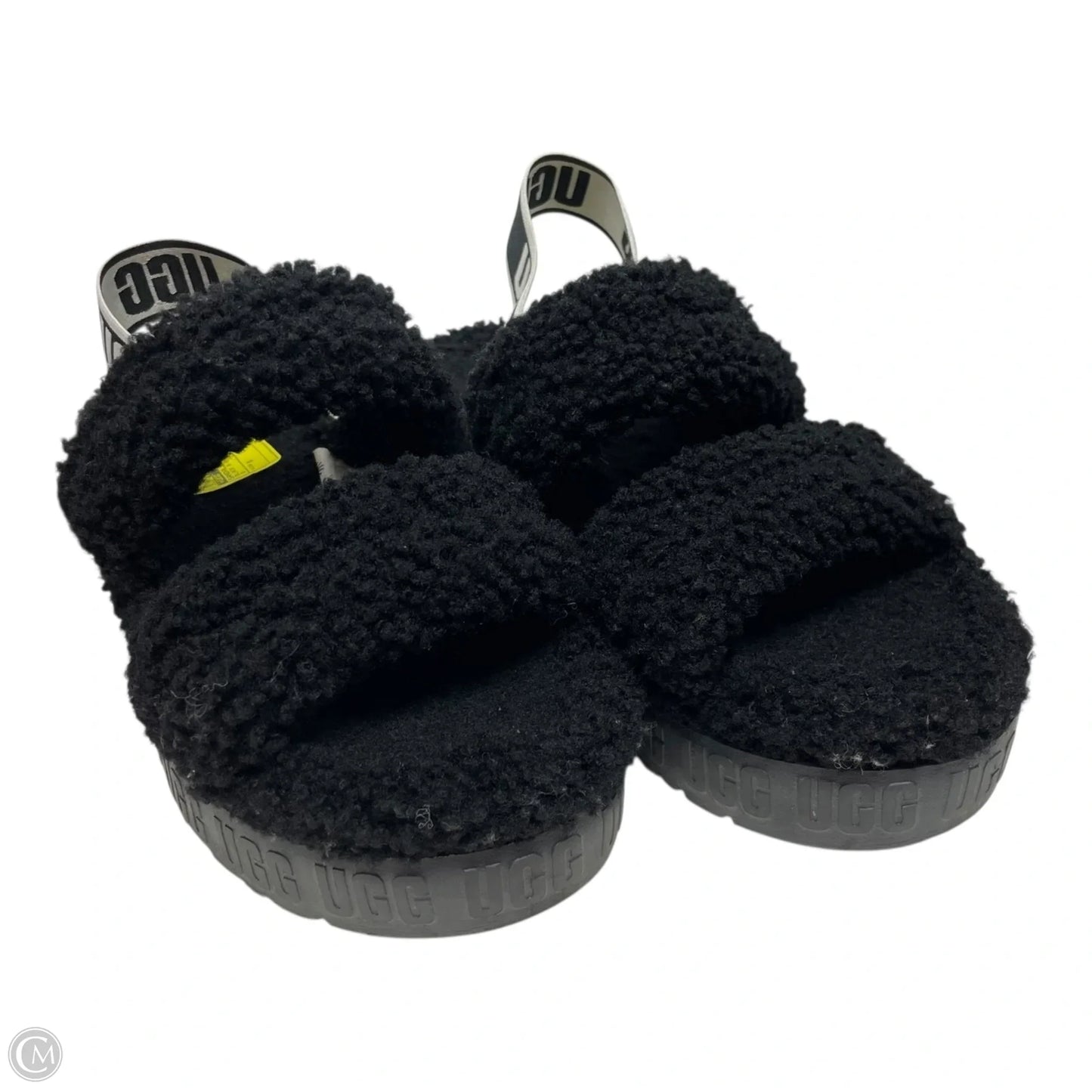 Sandals Designer By Ugg In Black & White, Size: 8