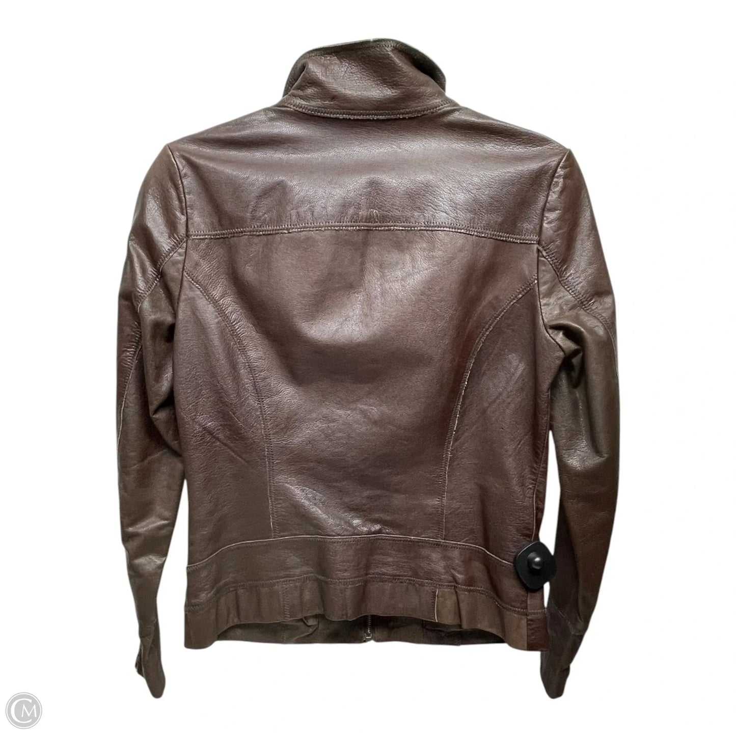Jacket Leather By Caslon In Brown, Size: Xs