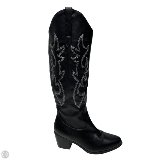 Boots Western By Clothes Mentor In Black, Size: 8.5