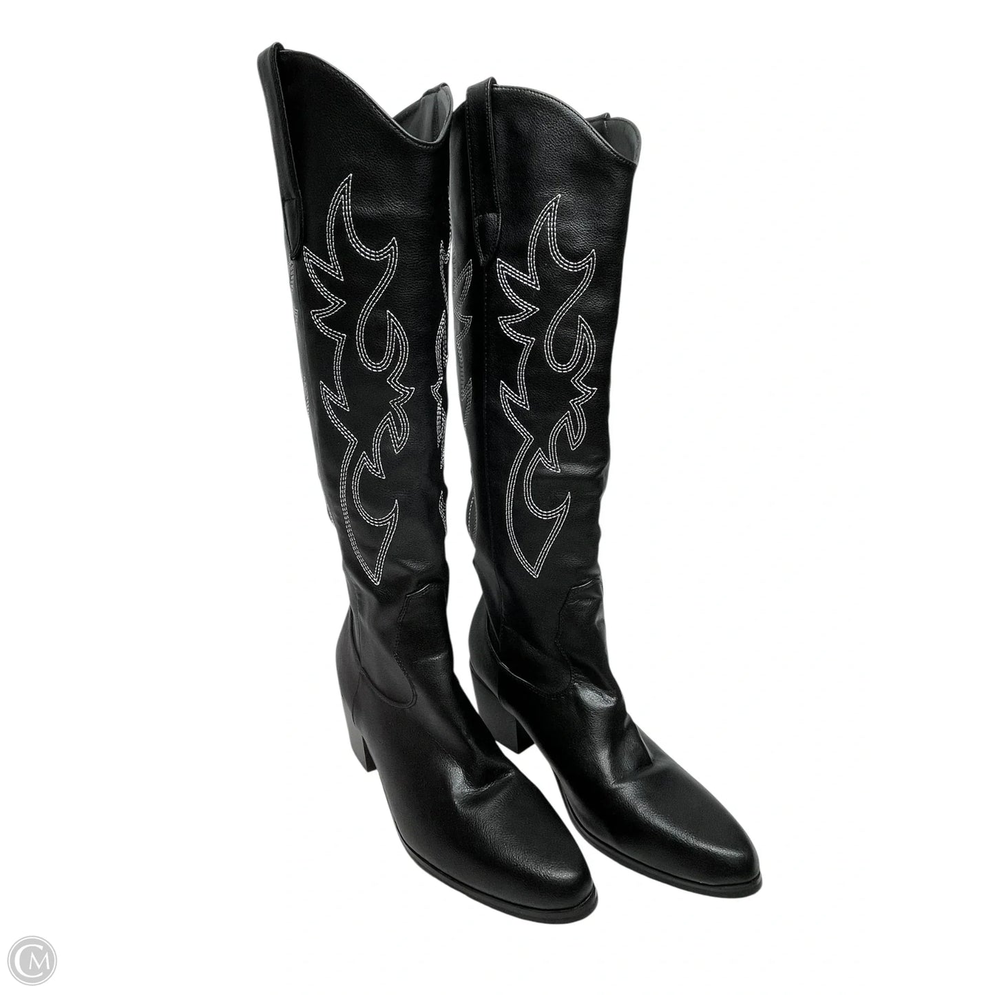 Boots Western By Clothes Mentor In Black, Size: 8.5