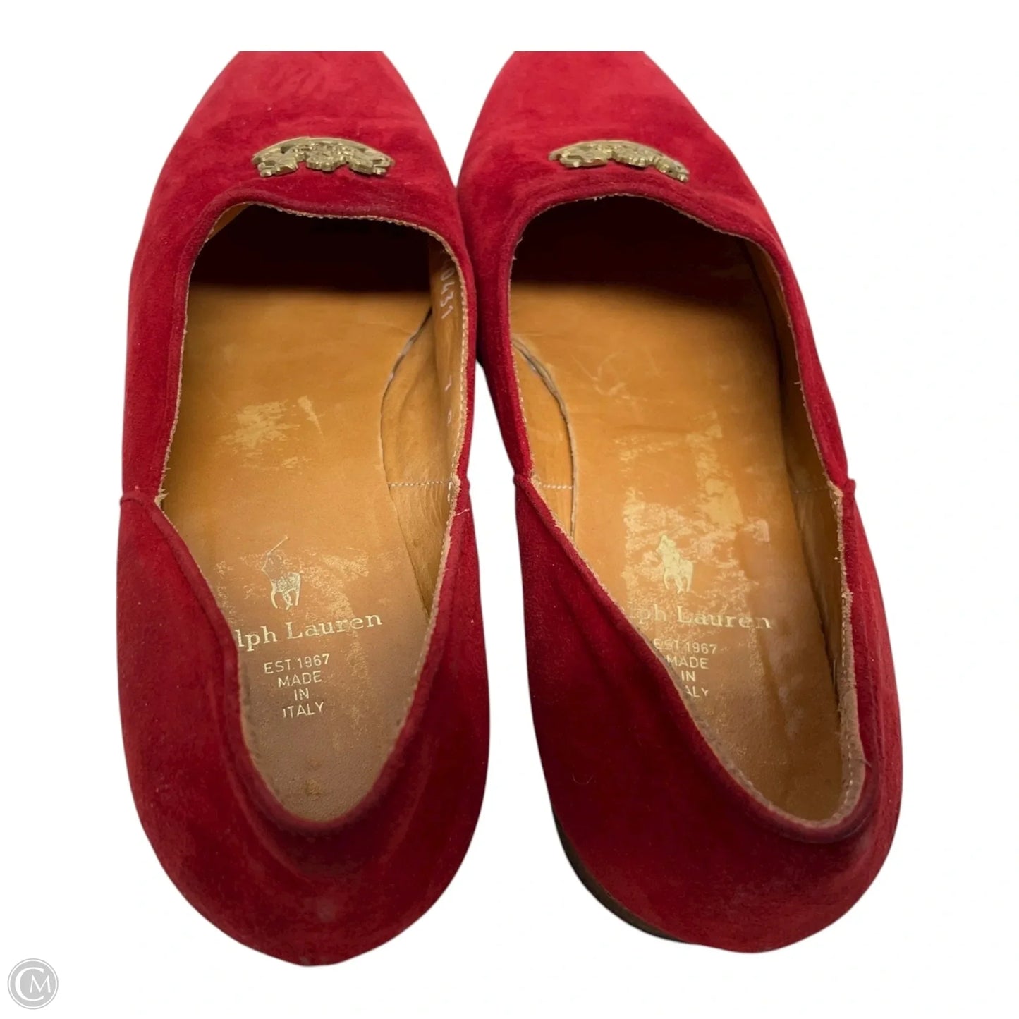 Shoes Flats By Ralph Lauren In Red, Size: 6.5