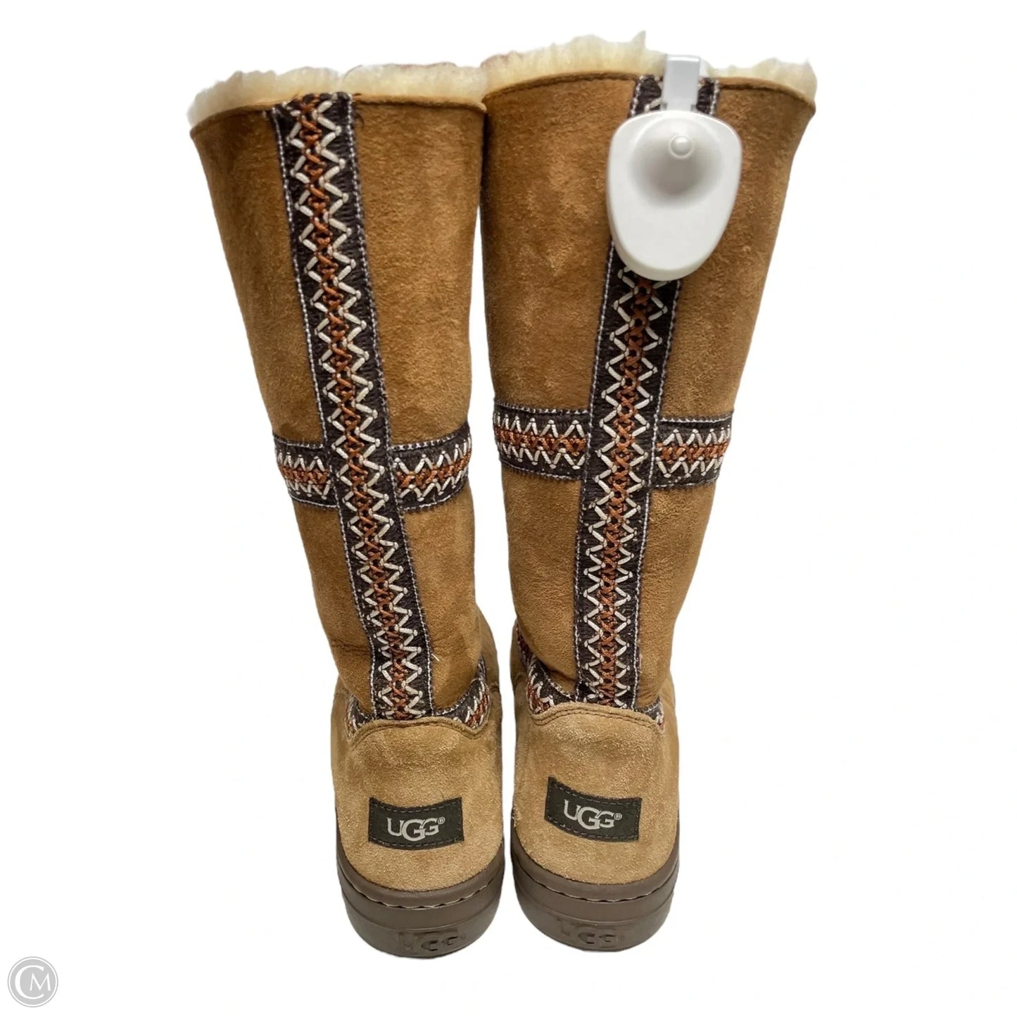 Boots Designer By Ugg In Brown, Size: 7