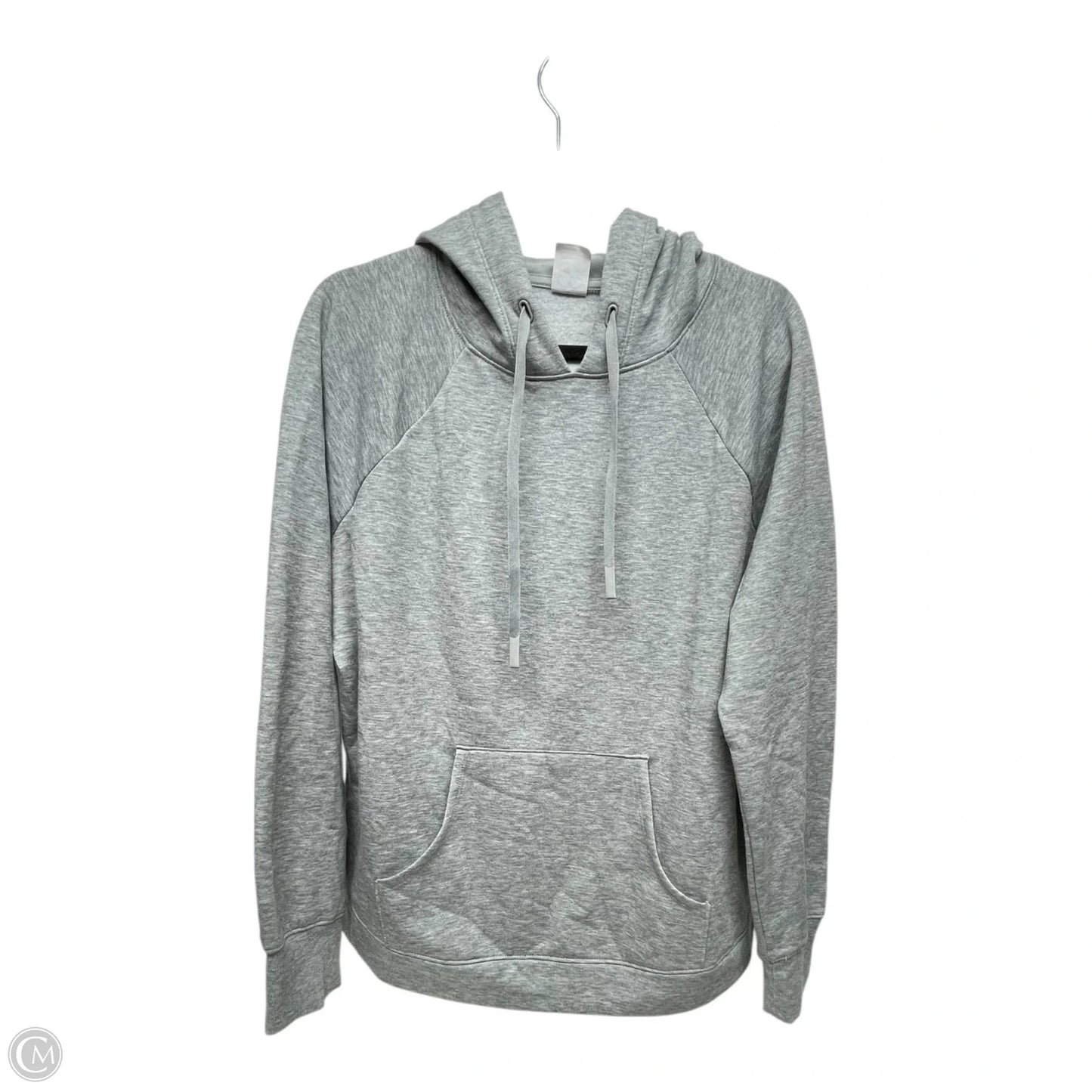 Sweatshirt Hoodie By Athletic Works In Grey, Size: L