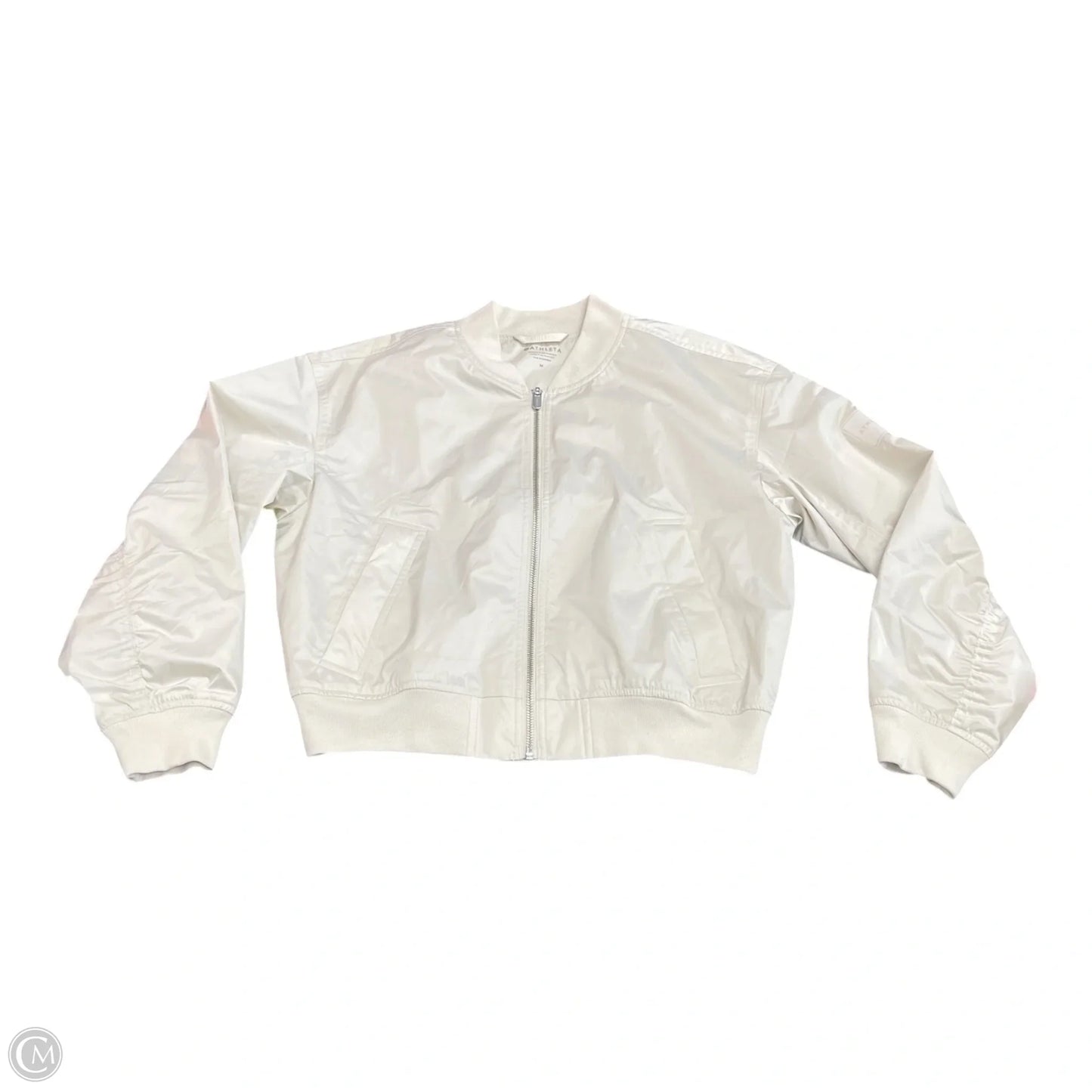 Athletic Jacket By Athleta In Beige, Size: M