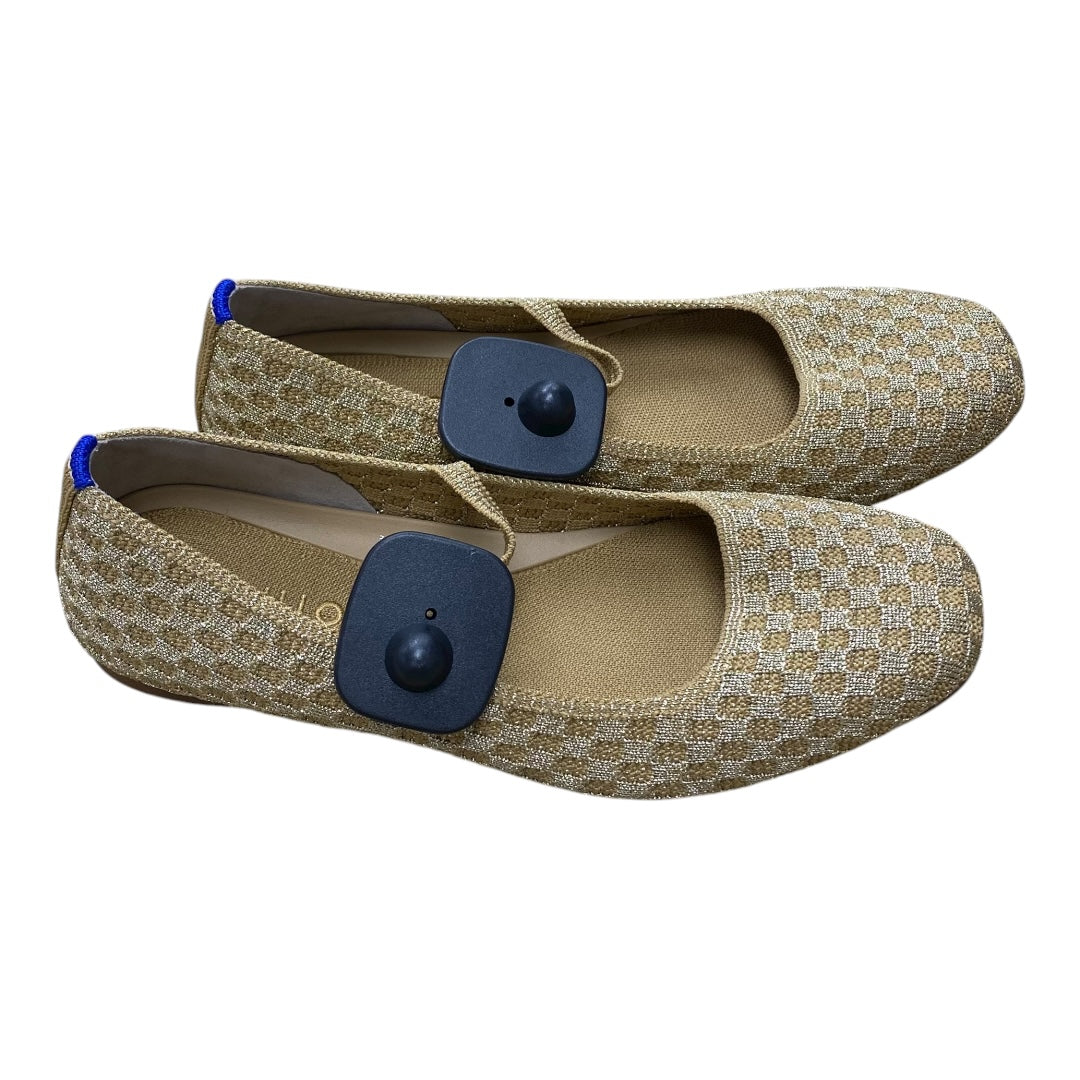 Shoes Designer By Rothys In Gold, Size:7.5