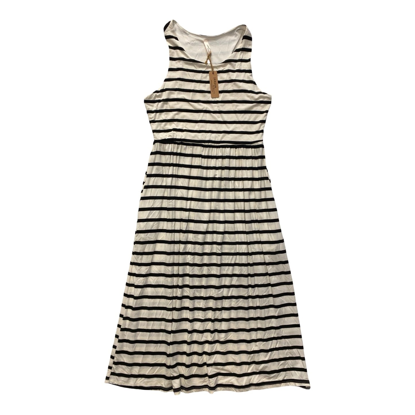 Dress Casual Midi By Cmc In Striped Pattern, Size:L