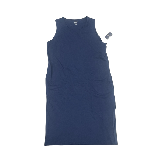 Dress Casual Midi By Lands End In Navy, Size:Xl