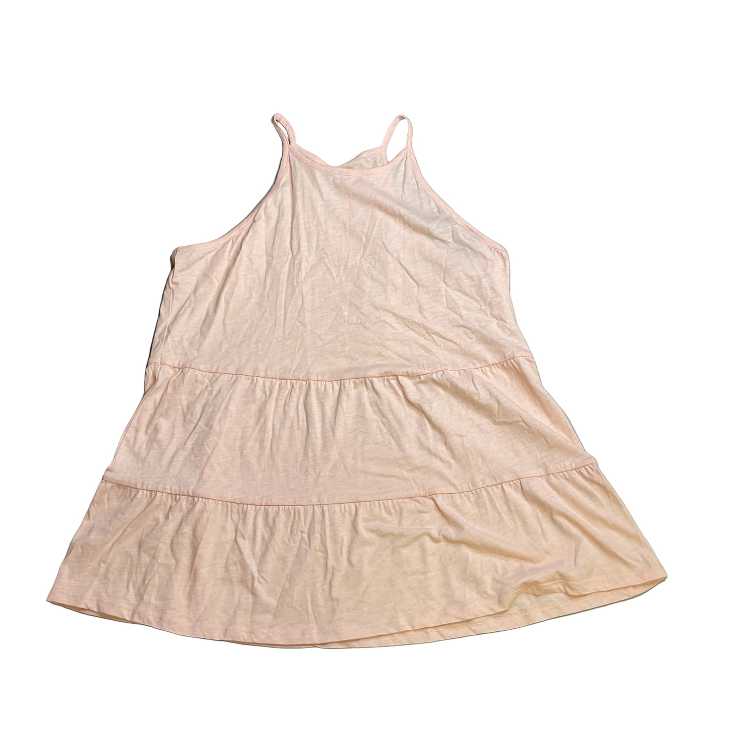 Top Sleeveless By Loft In Peach, Size:M