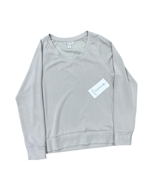 Sweatshirt Crewneck By Athleta In Tan, Size:M