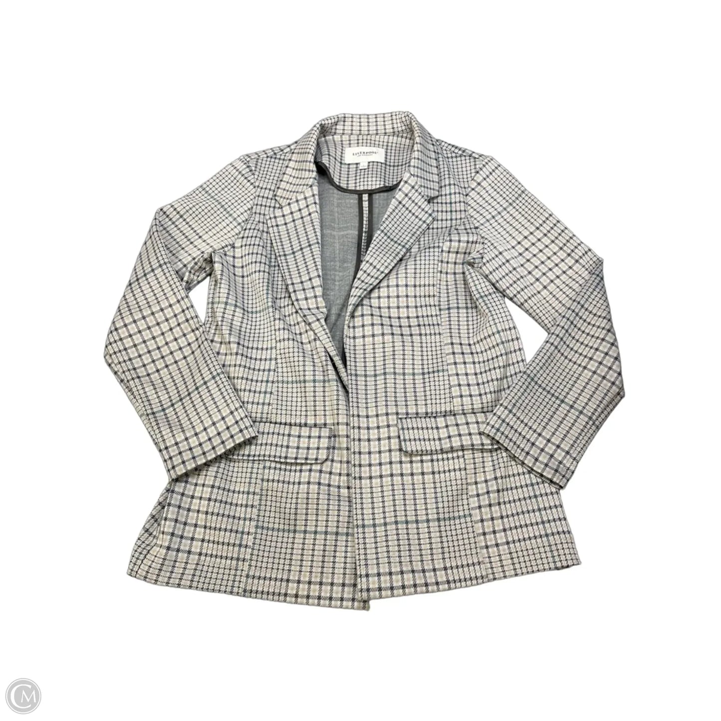 Blazer By Liverpool In Plaid Pattern, Size: L