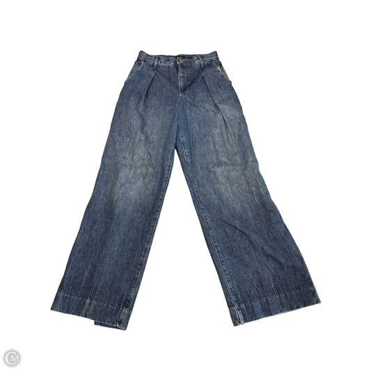 Jeans Wide Leg By Banana Republic In Blue Denim, Size: 2