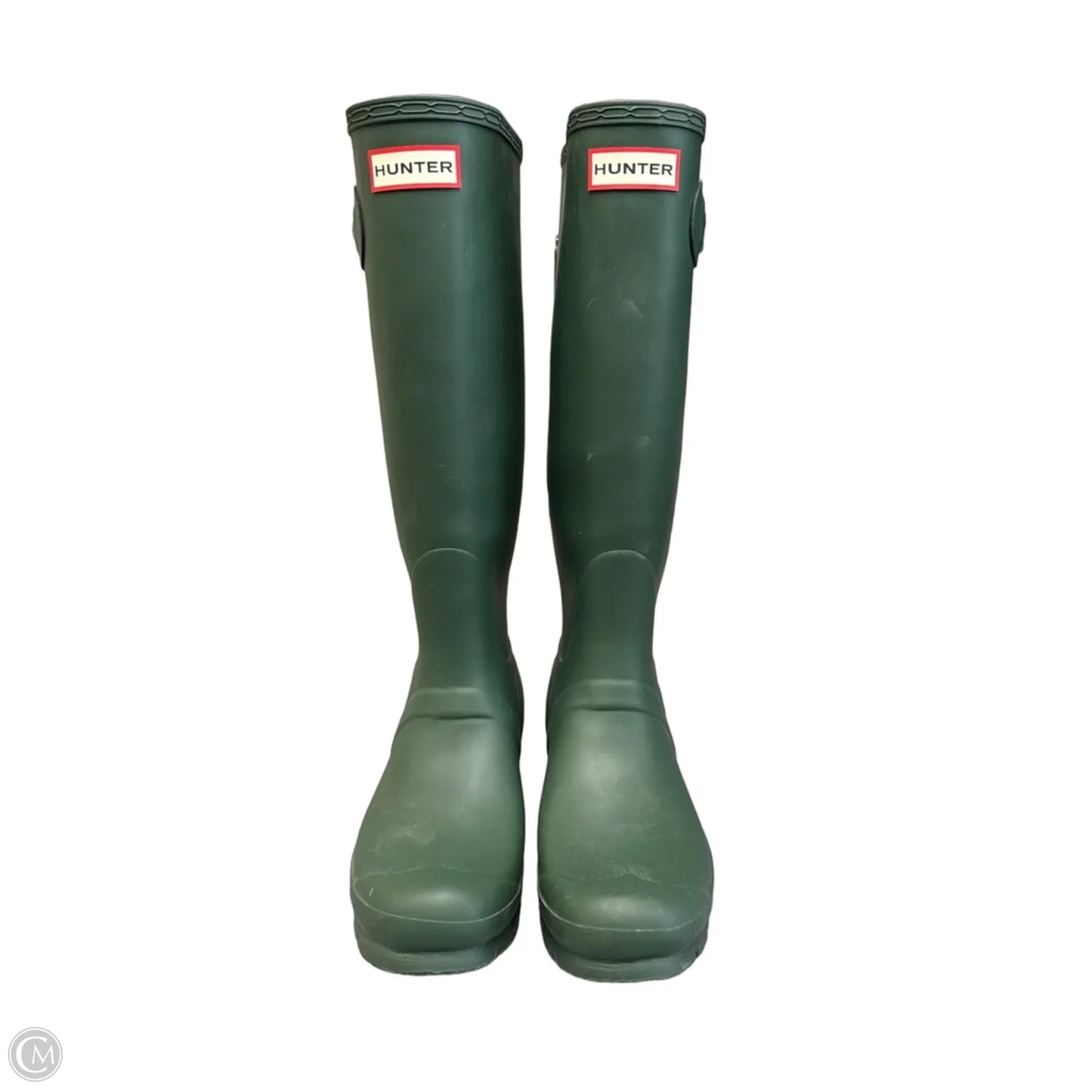 Boots Designer By Hunter In Green, Size: 7