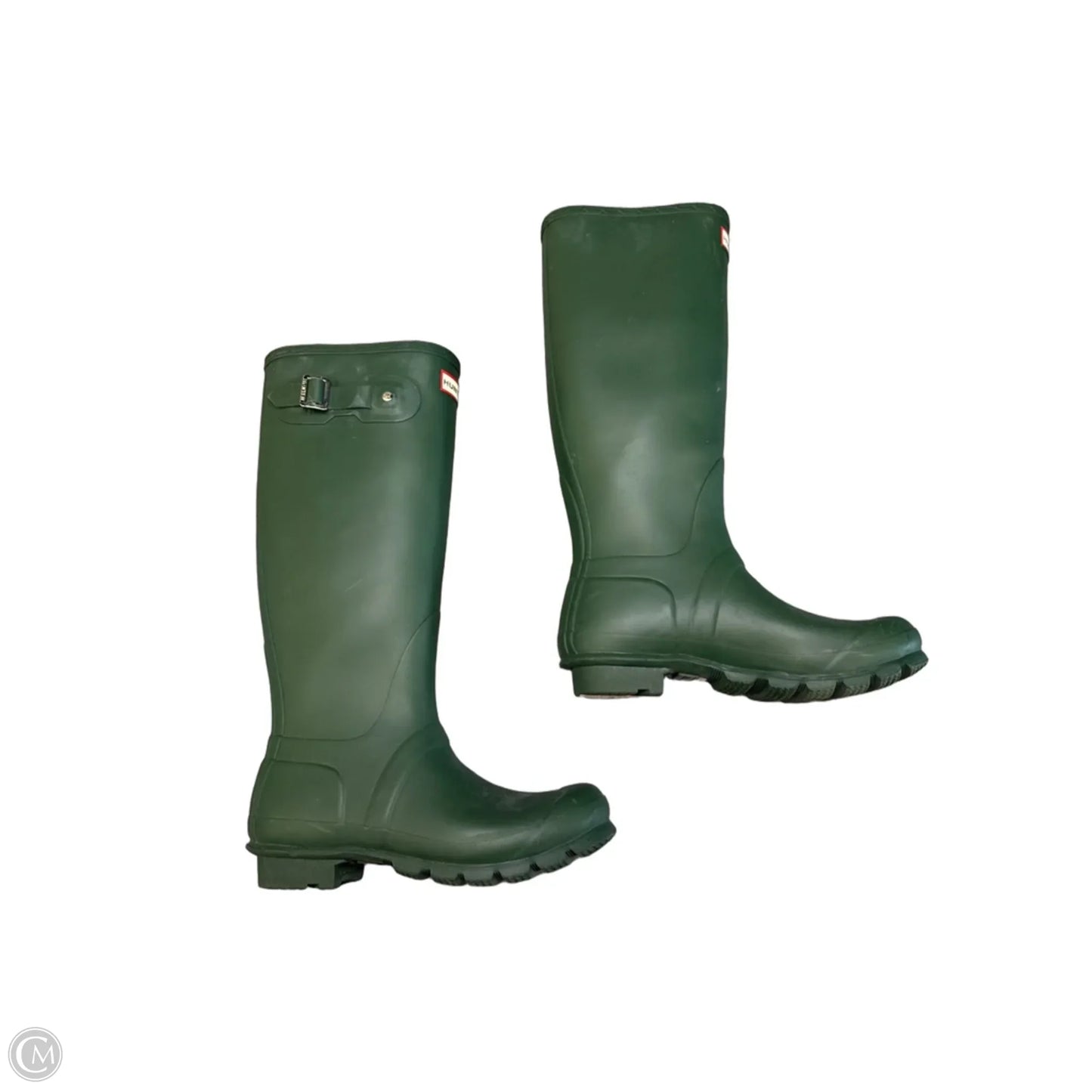Boots Designer By Hunter In Green, Size: 7