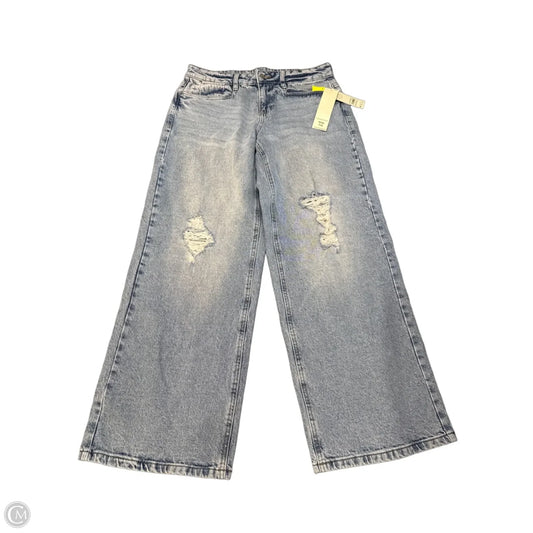 Jeans Wide Leg By No Boundaries In Blue Denim, Size: 4