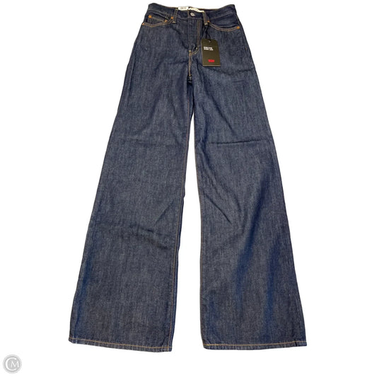 Jeans Wide Leg By Levis In Blue Denim, Size: 2