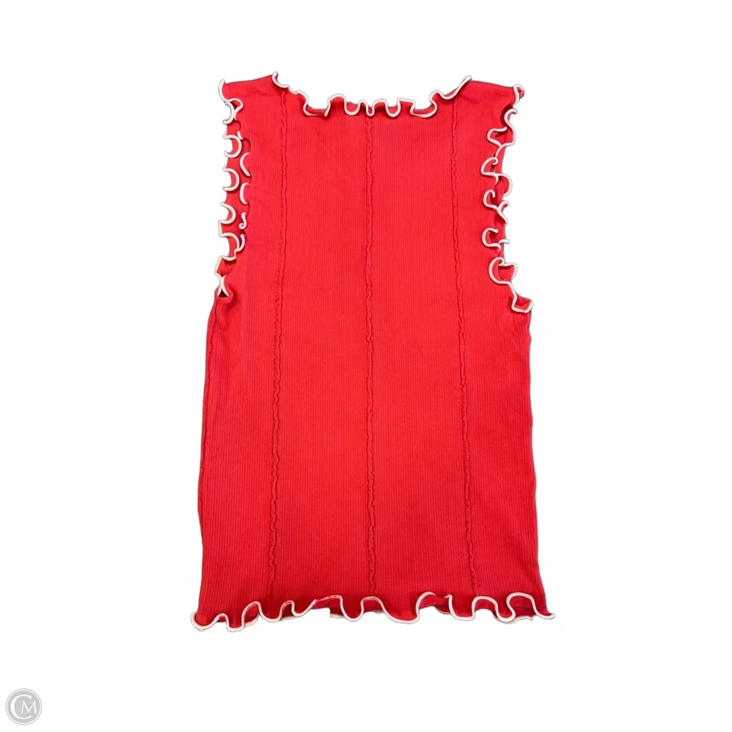 Tank Top By Hem & Thread In Red, Size: S