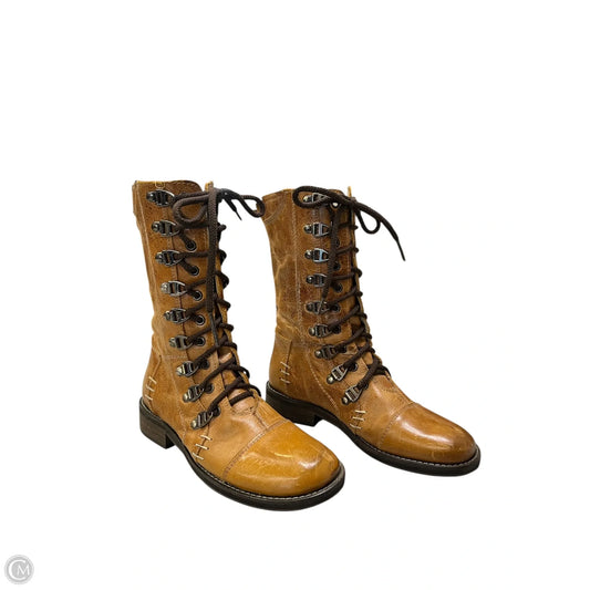 Boots Mid-calf Flats By Bed Stu In Brown, Size: 6