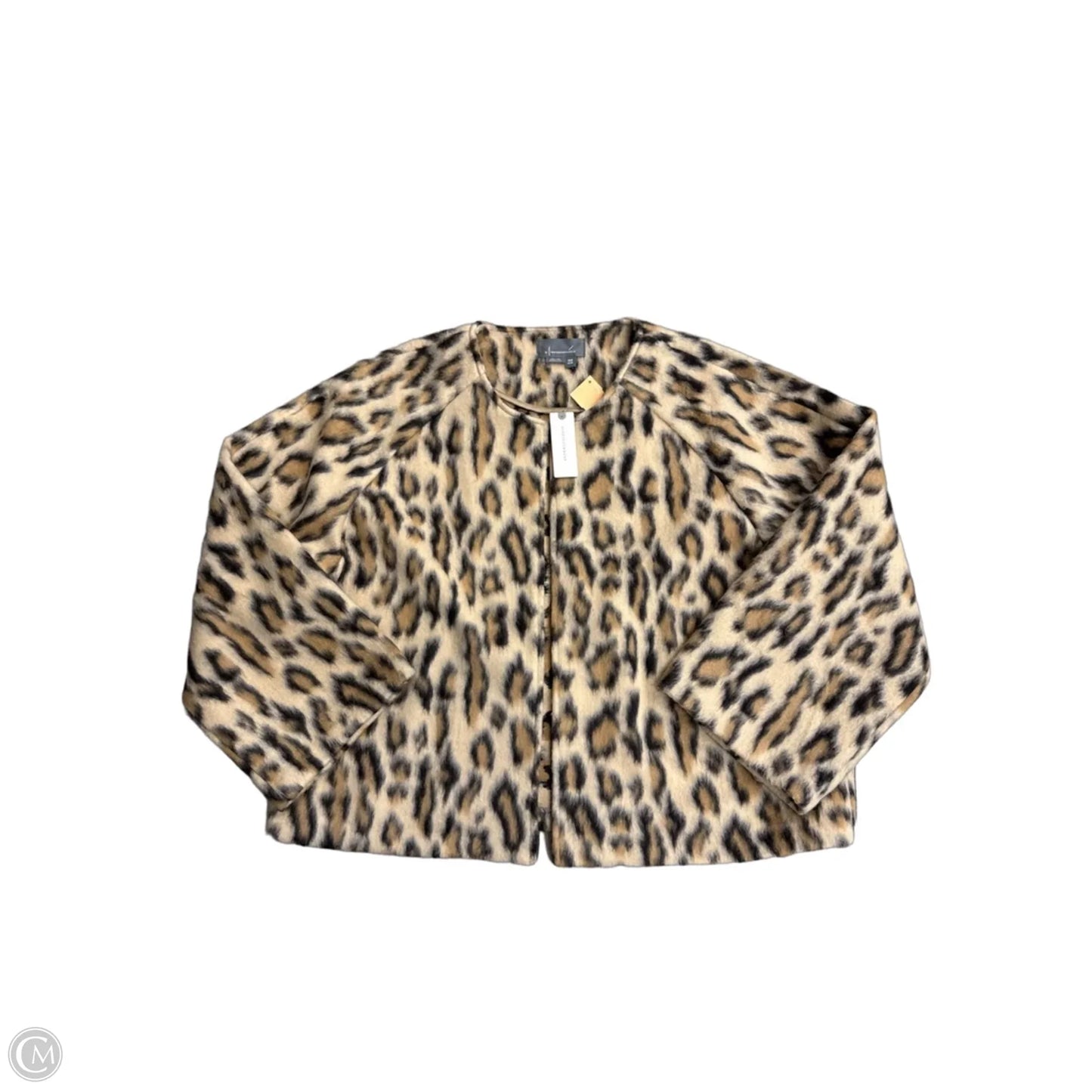 Cardigan By Anthropologie In Animal Print, Size: Osfm