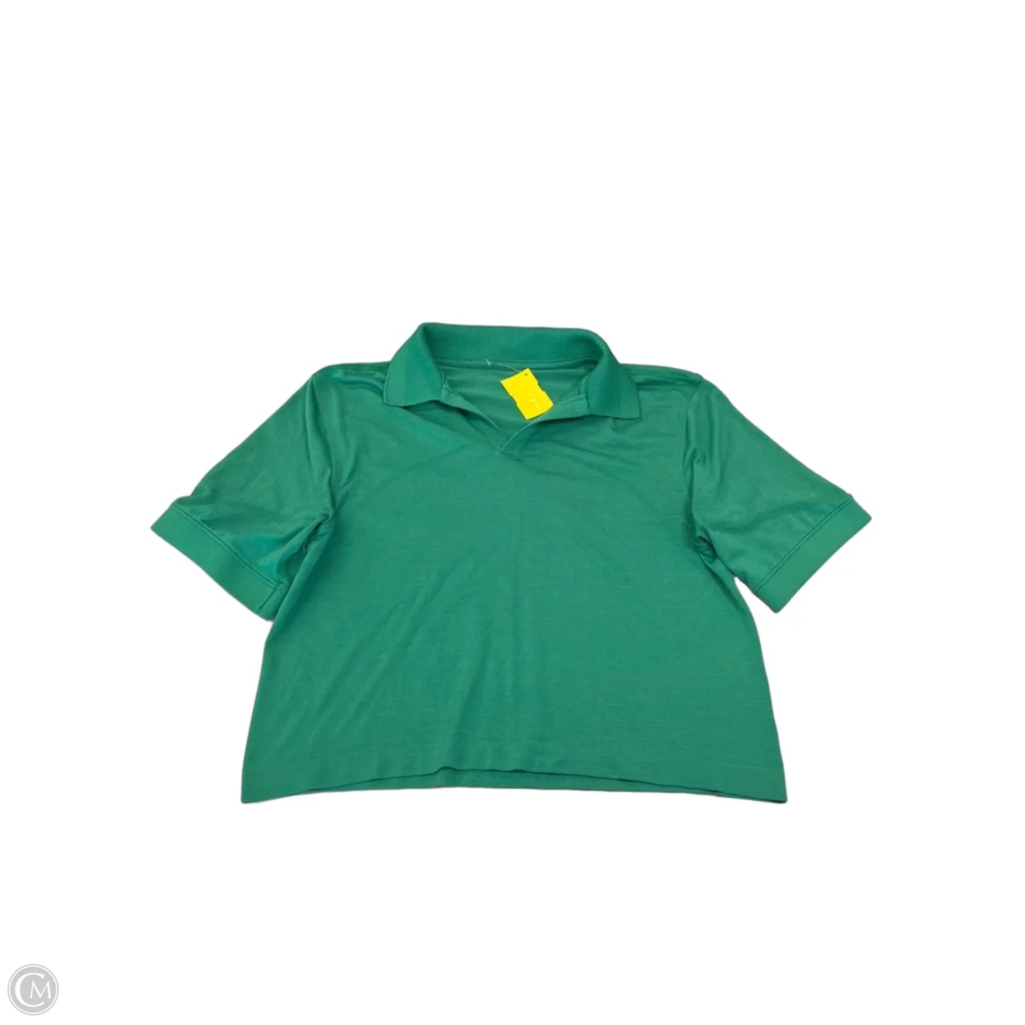 Athletic Top Short Sleeve By Lululemon In Green, Size: S