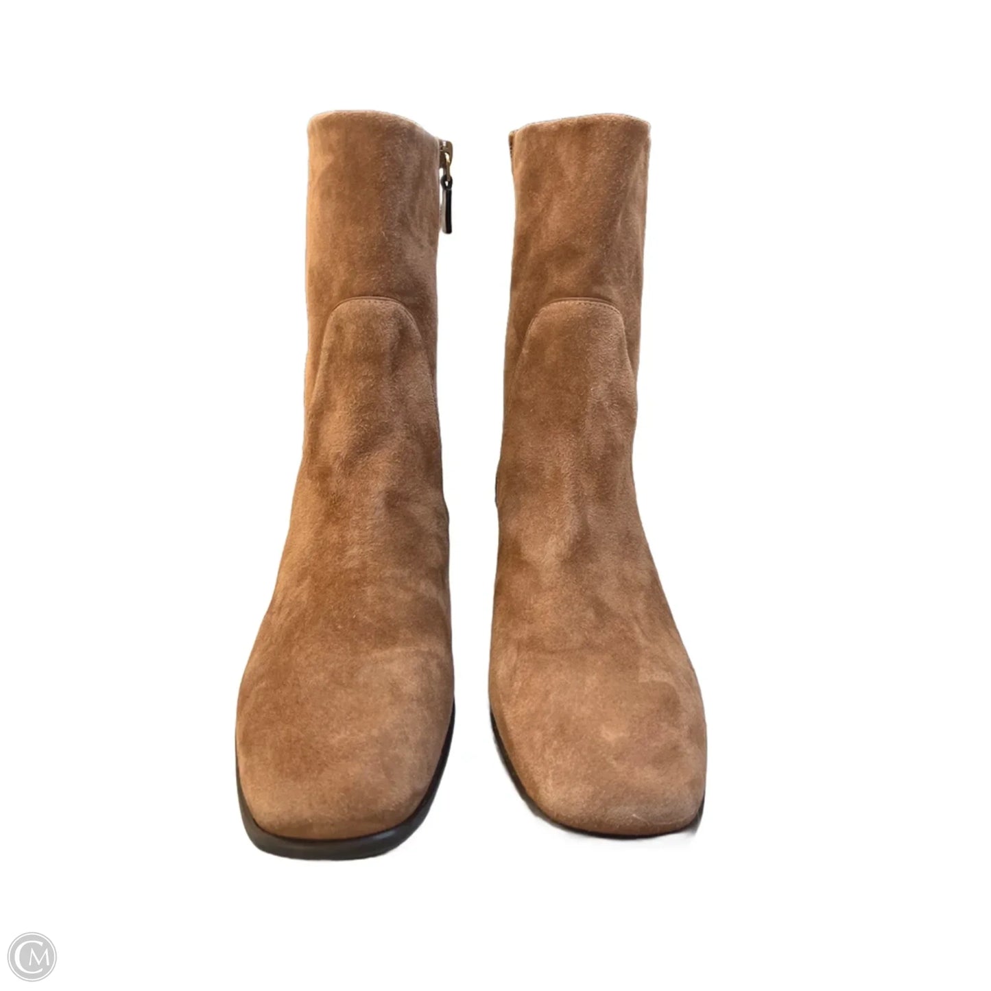 Boots Designer By Stuart Weitzman In Brown, Size: 7.5