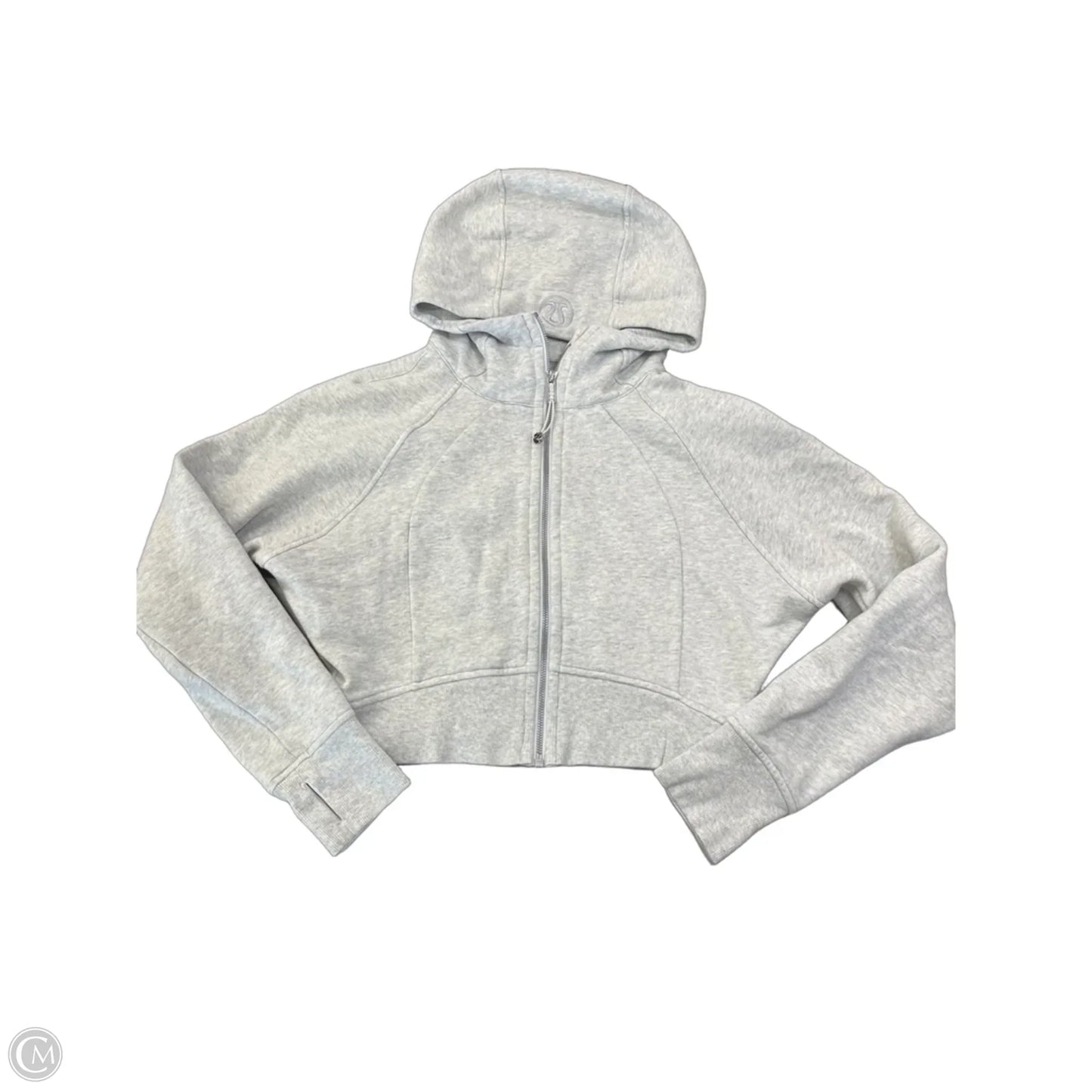Athletic Jacket By Lululemon In Grey, Size: S