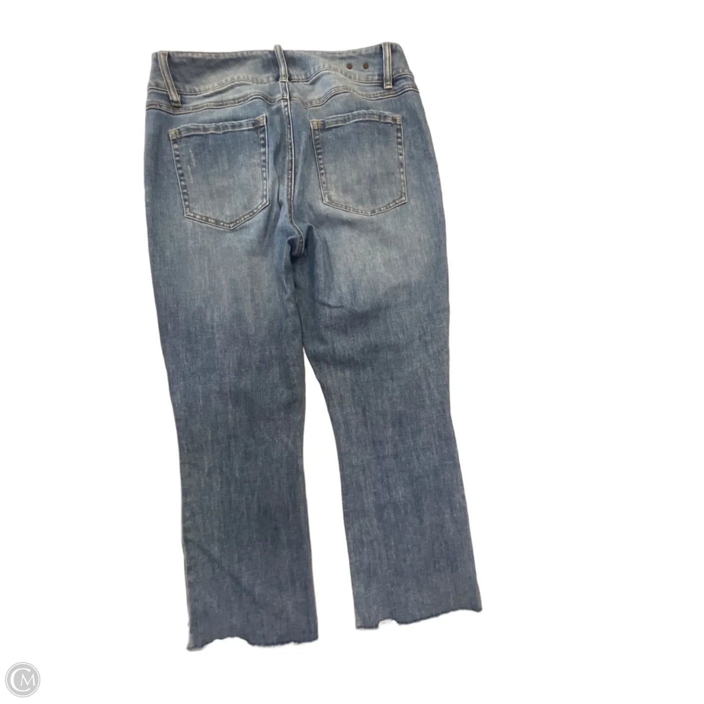 Jeans Cropped By Cabi In Blue Denim, Size: 10