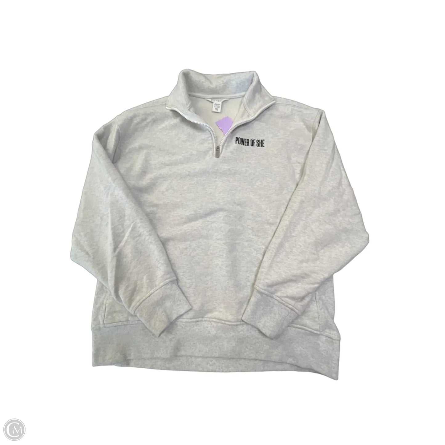 Athletic Sweatshirt Collar By Athleta In Grey, Size: Xxs