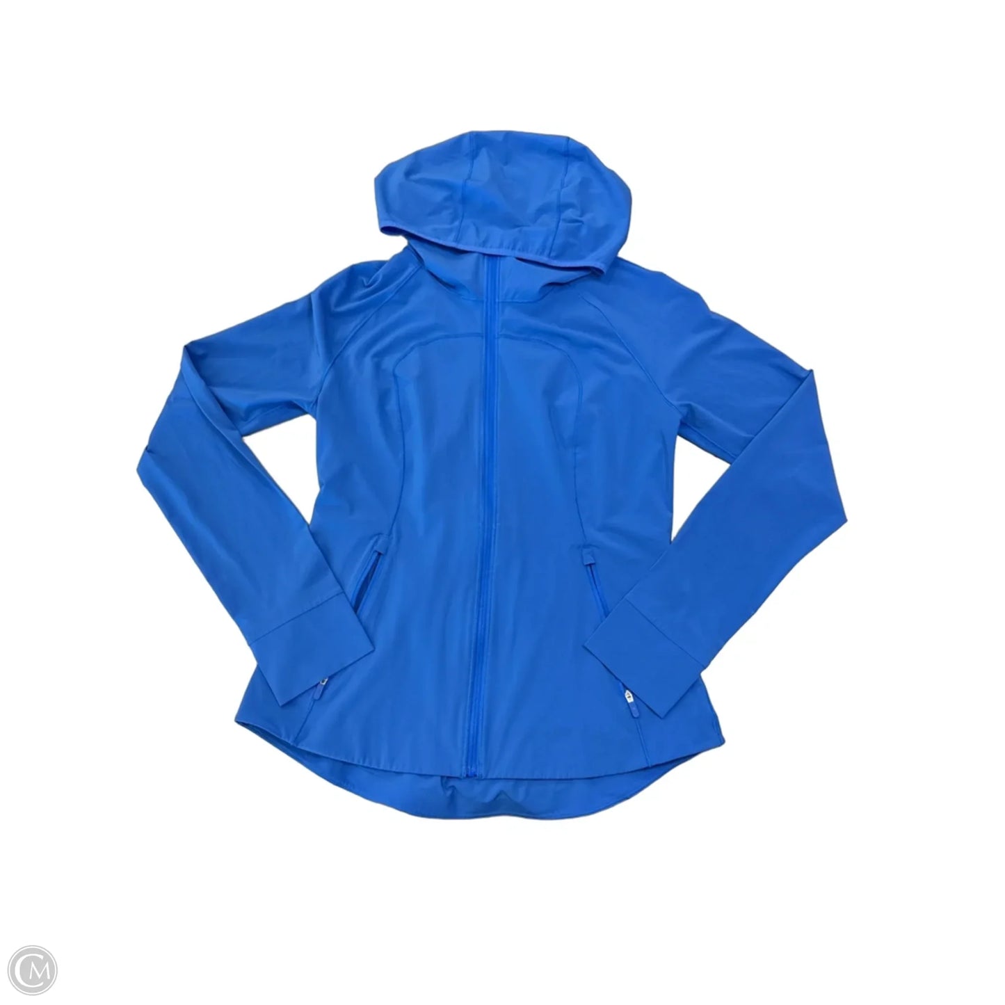 Athletic Jacket By Lululemon In Blue, Size: M