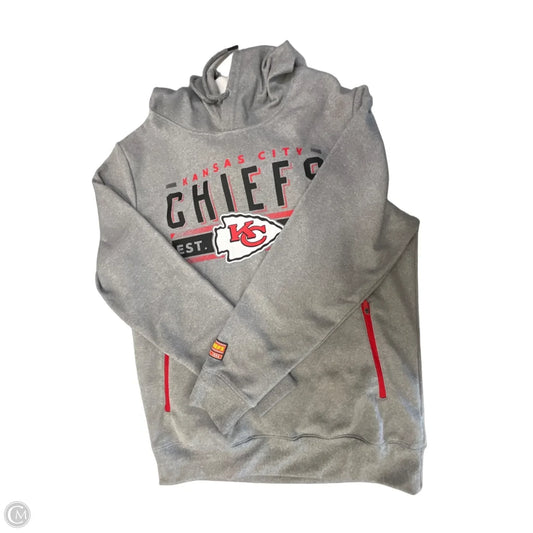 Sweatshirt Hoodie By Nfl In Grey, Size: M