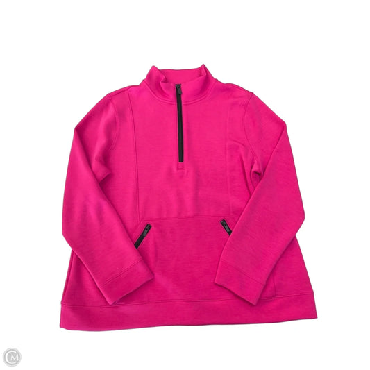 Sweatshirt Collar By Chicos In Pink, Size: L