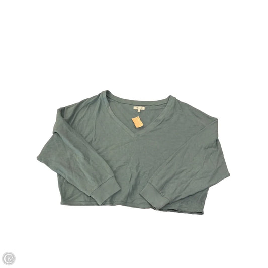 Top Long Sleeve Basic By Madewell In Green, Size: Xl