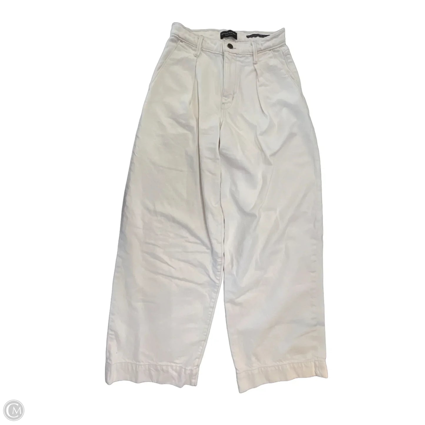 Jeans Wide Leg By Banana Republic In Cream, Size: 2