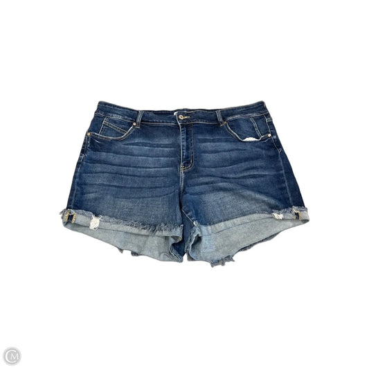 Shorts By Kancan In Blue Denim, Size: 3x